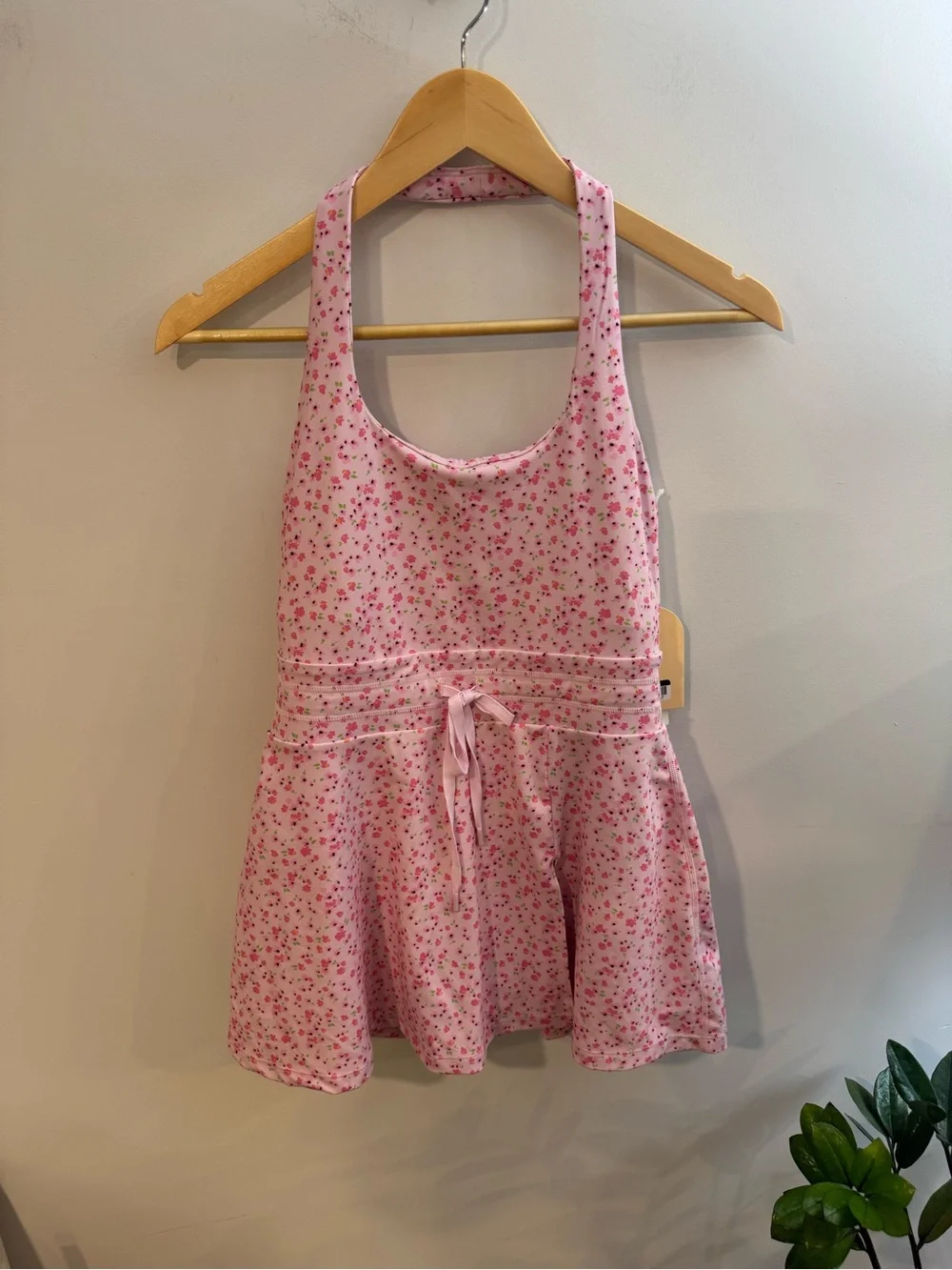 Blogilates Women's Game Set Match Activewear Dress, Pink Floral, NWT